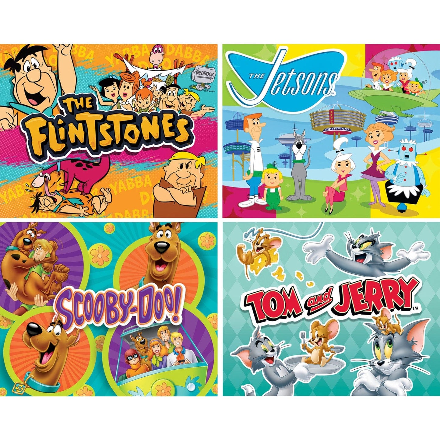 Hanna-Barbera 100 Piece Jigsaw Puzzles 4-Pack - Out of Play