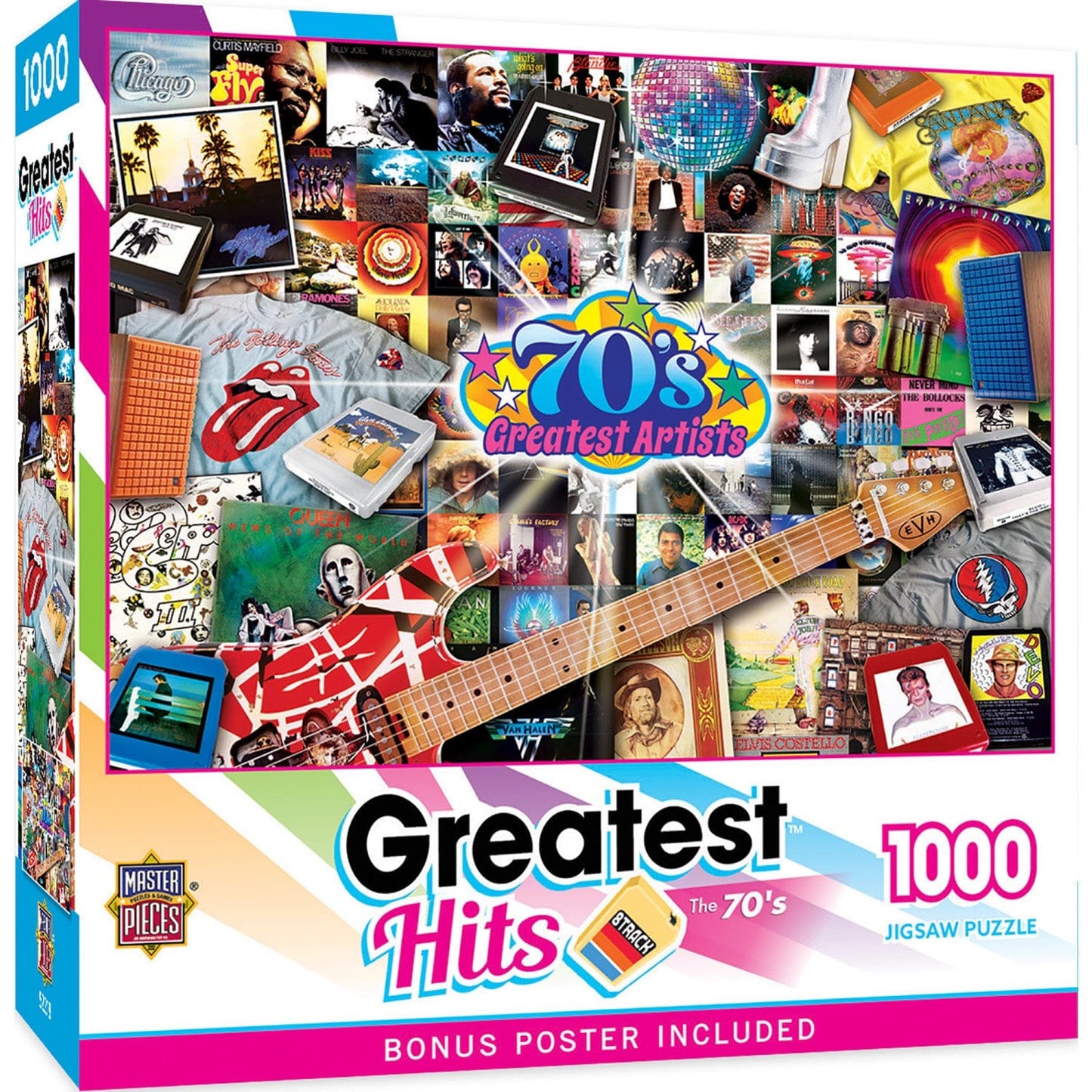 Greatest Hits - 70's Artists 1000 Piece Jigsaw Puzzle - Out of Play