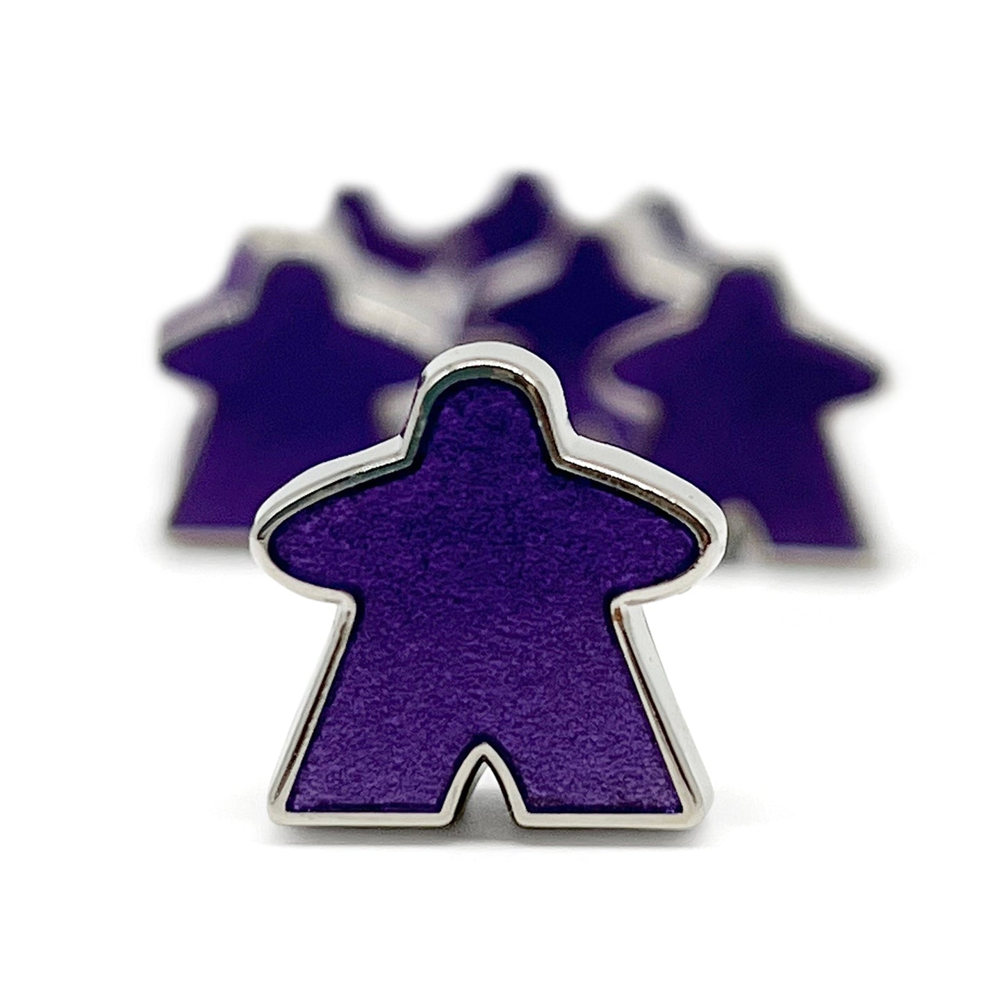 8 Pack of Purple Enamel Meeples by Norse Foundry - Out of Play