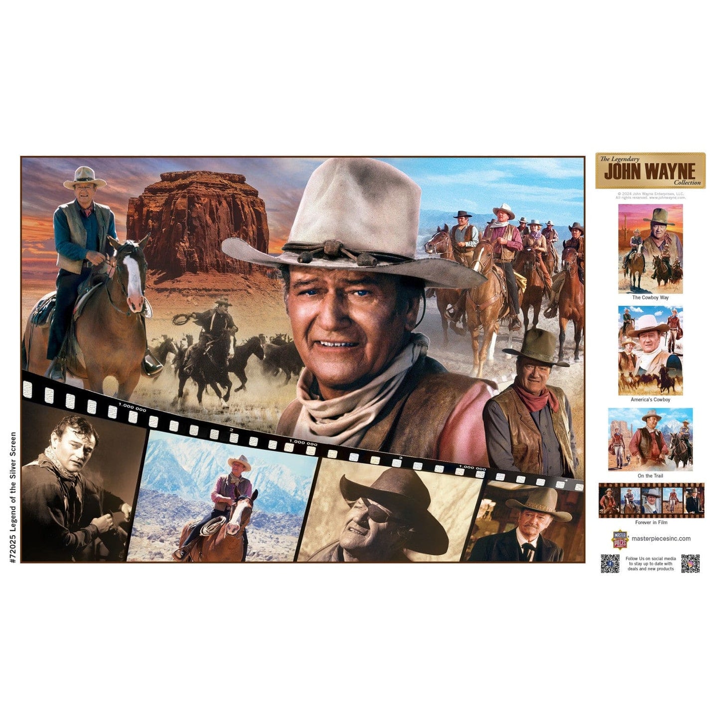 John Wayne Collection - Legend of the Silver Screen 1000 Piece Jigsaw Puzzle - Out of Play