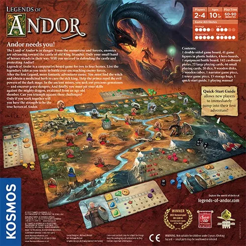 Legends of Andor - Board Game - Out of Play