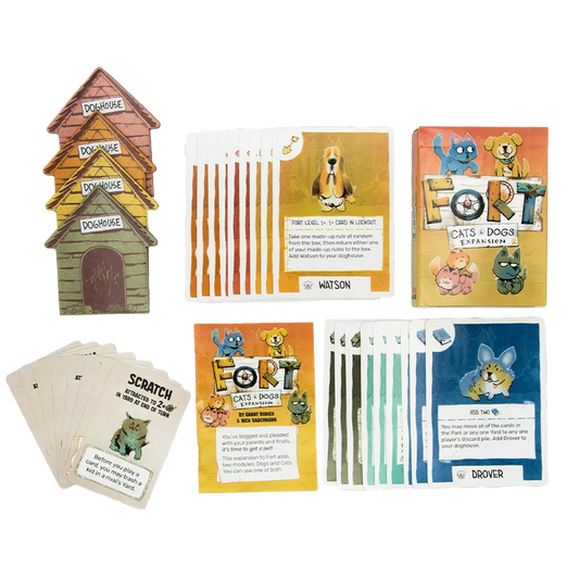 Fort - Cats & Dogs Expansion - Deckbuilding Card Game - Out of Play