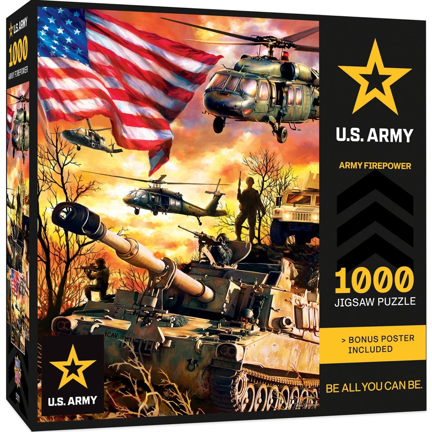 U.S. Army - Army Firepower 1000 Piece Jigsaw Puzzle - Out of Play