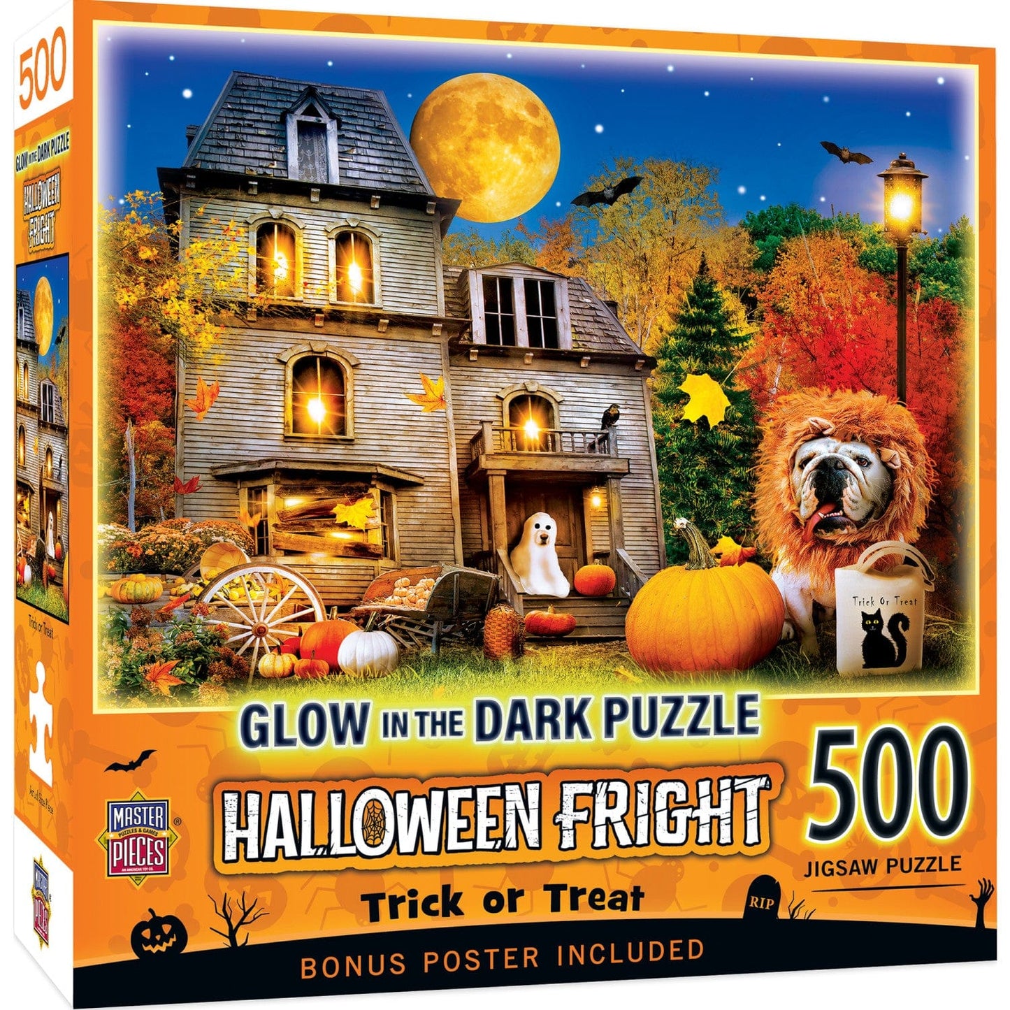 Glow in the Dark - Trick or Treat 500 Piece Jigsaw Puzzle - Out of Play