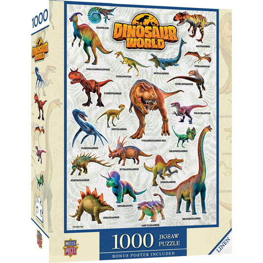 Dinosaur World 1000 Piece Jigsaw Puzzle - Out of Play