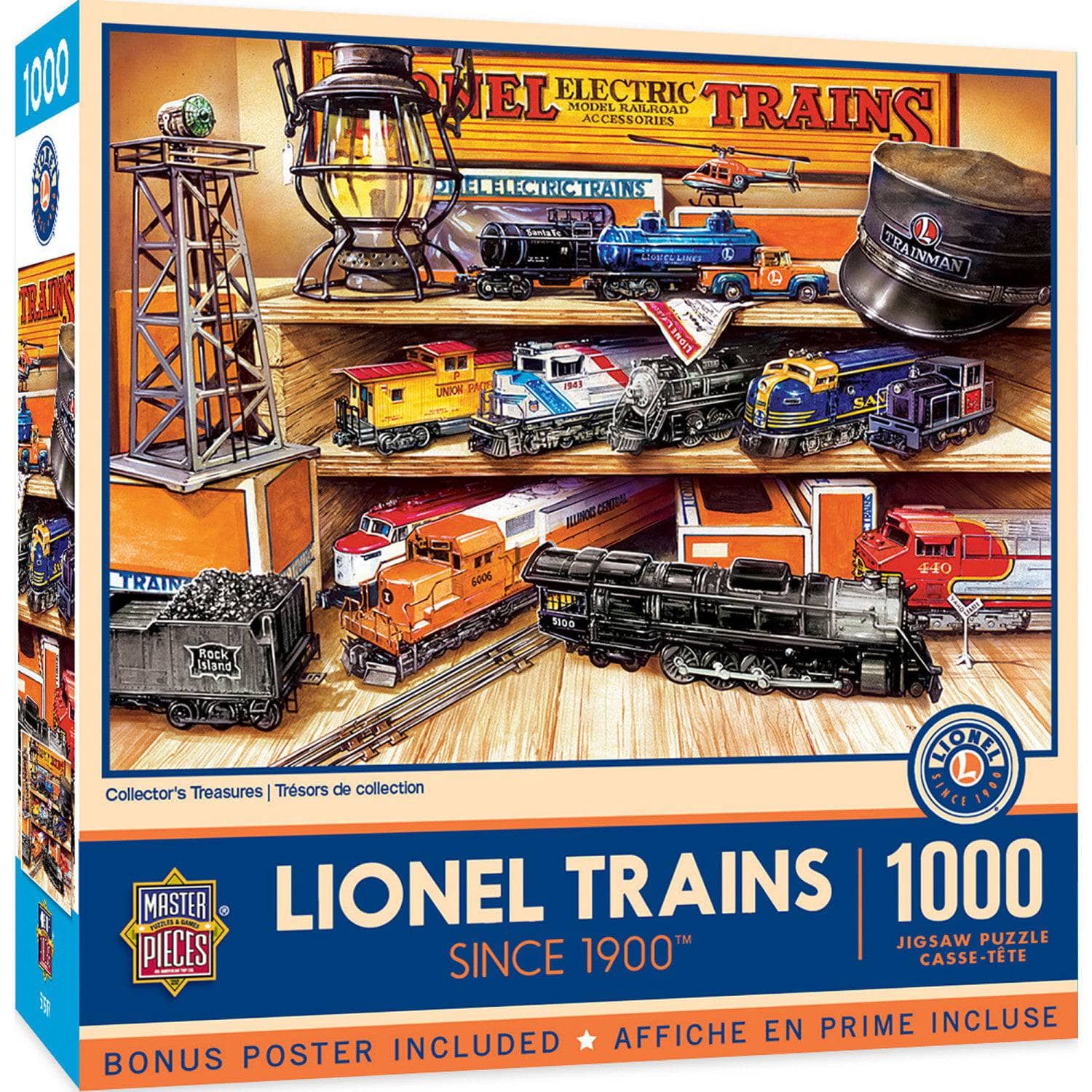 Lionel Trains Collector's Treasures 1000 Piece Jigsaw Puzzle Out of