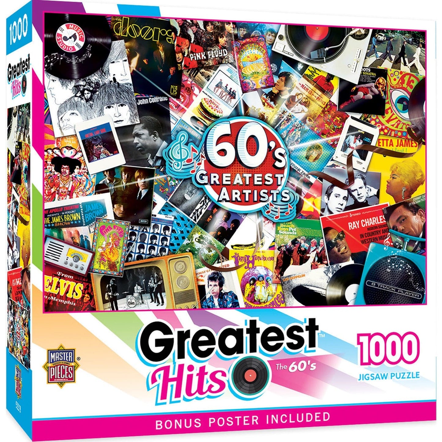 Greatest Hits - 60's Artists 1000 Piece Jigsaw Puzzle - Out of Play
