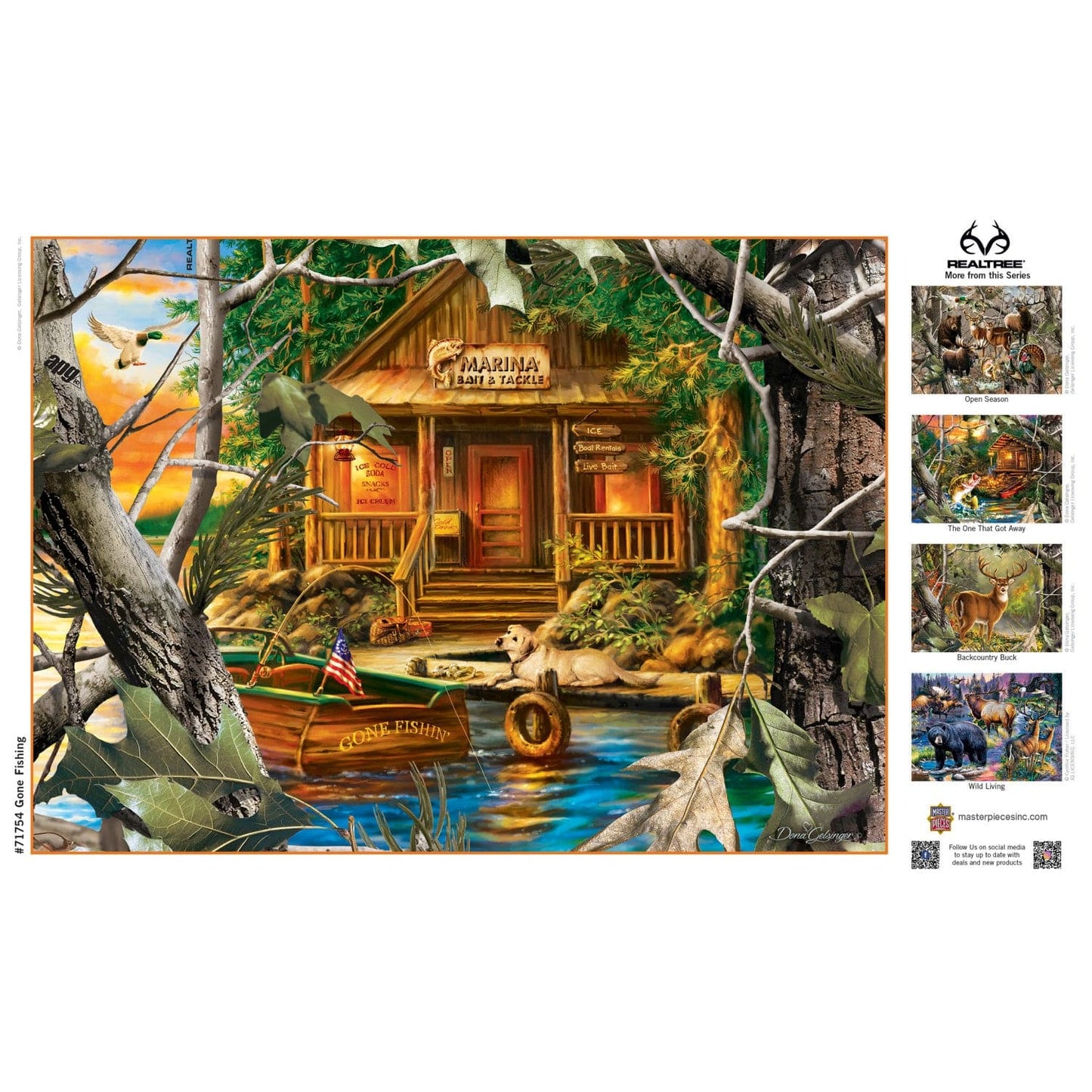Realtree - Gone Fishing 1000 Piece Jigsaw Puzzle - Out of Play