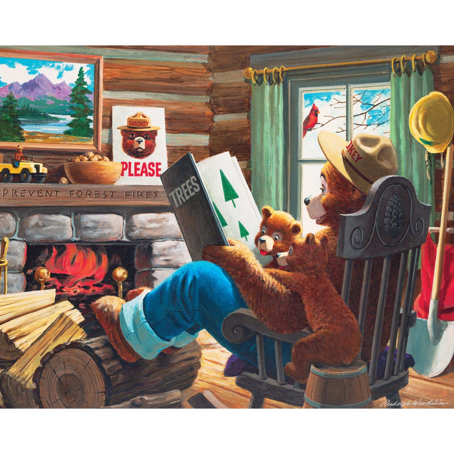 Smokey Bear 100 Piece Jigsaw Puzzles 4-Pack - Out of Play
