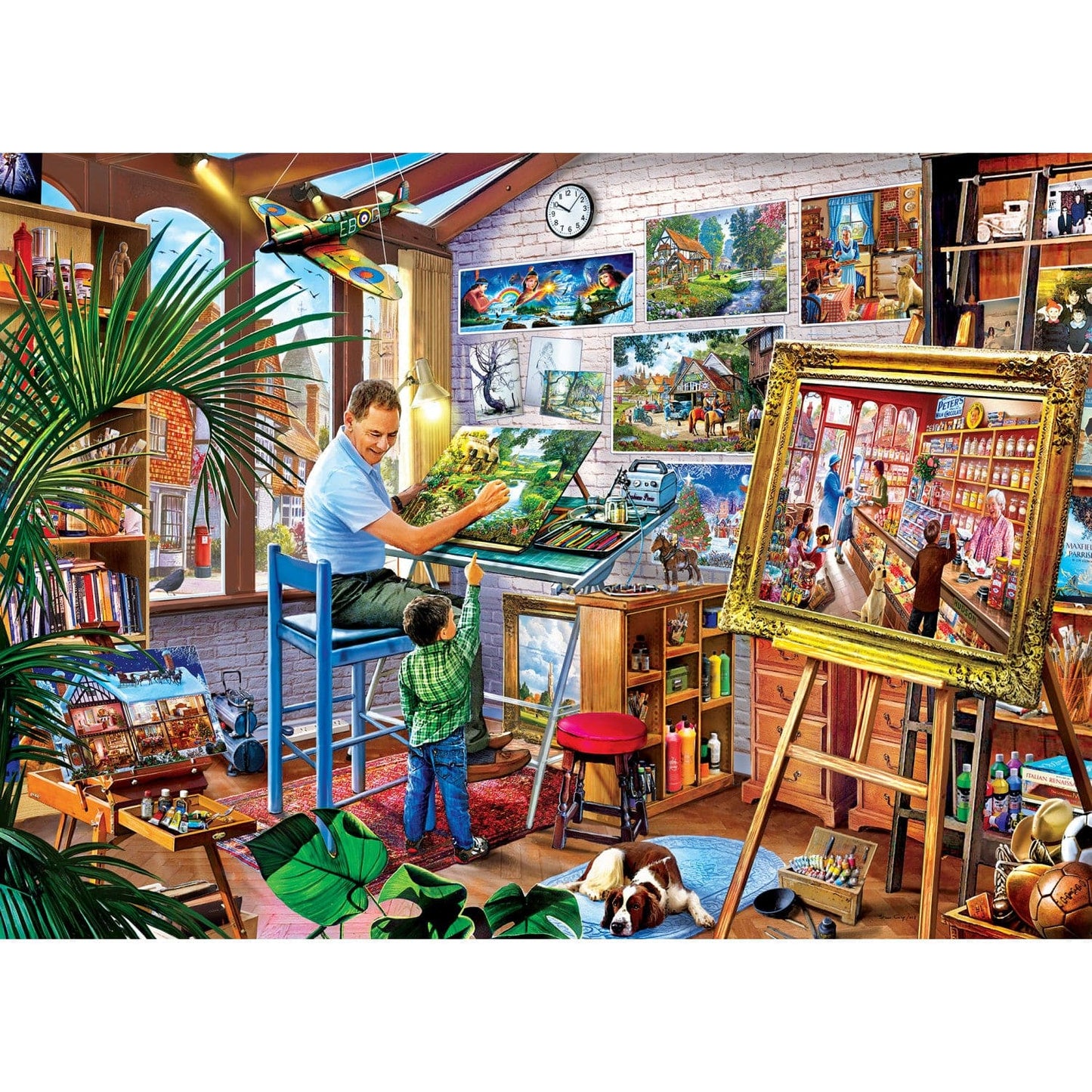 Masterpiece Gallery - Gallery on the Square 1000 Piece Jigsaw Puzzle - Out of Play