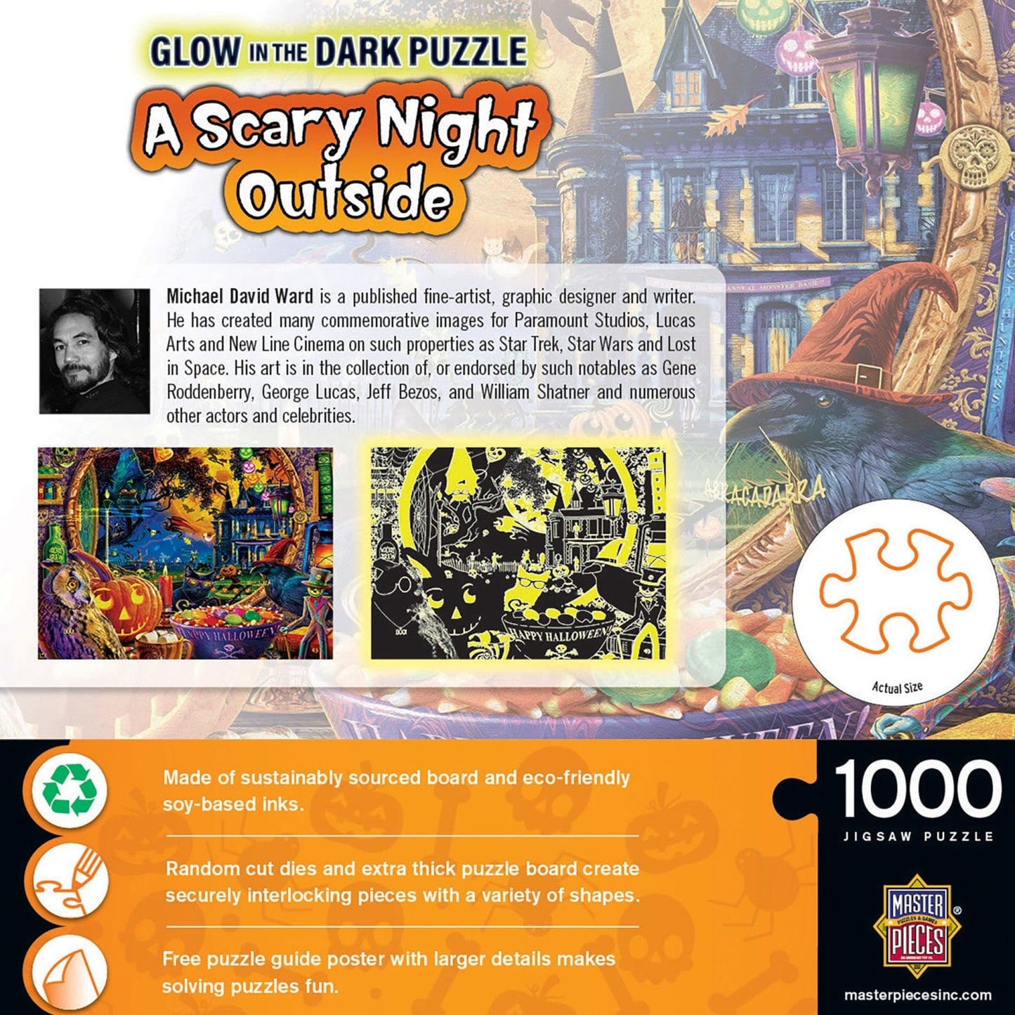 Glow in the Dark - A Scary Night Outside 1000 Piece Jigsaw Puzzle - Out of Play