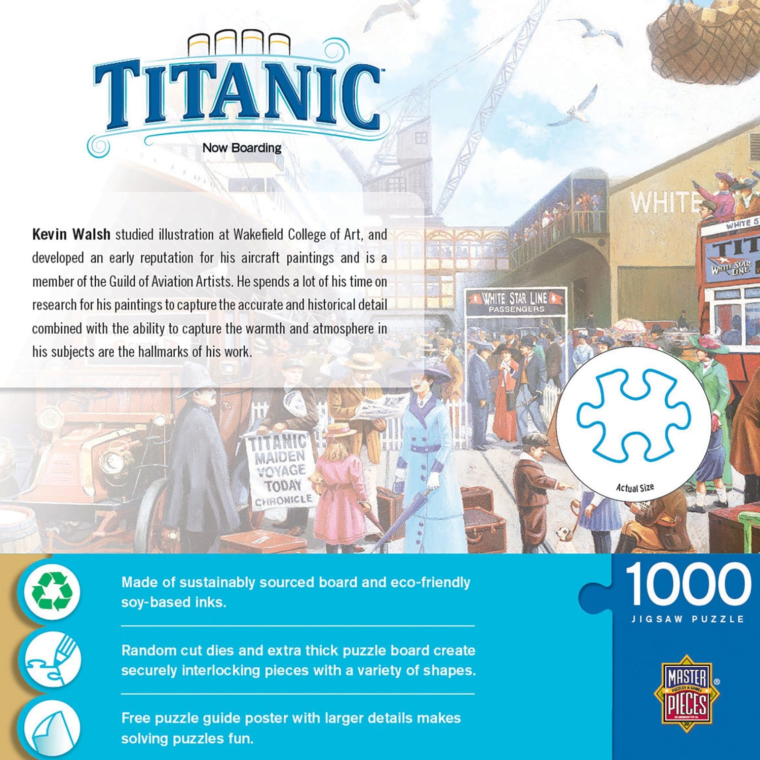 Titanic - Now Boarding 1000 Piece Jigsaw Puzzle - Out of Play