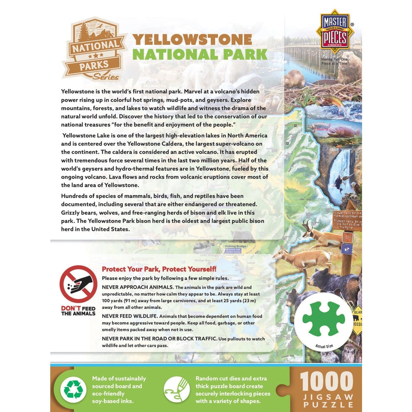 Yellowstone National Park 1000 Piece Jigsaw Puzzle - Out of Play