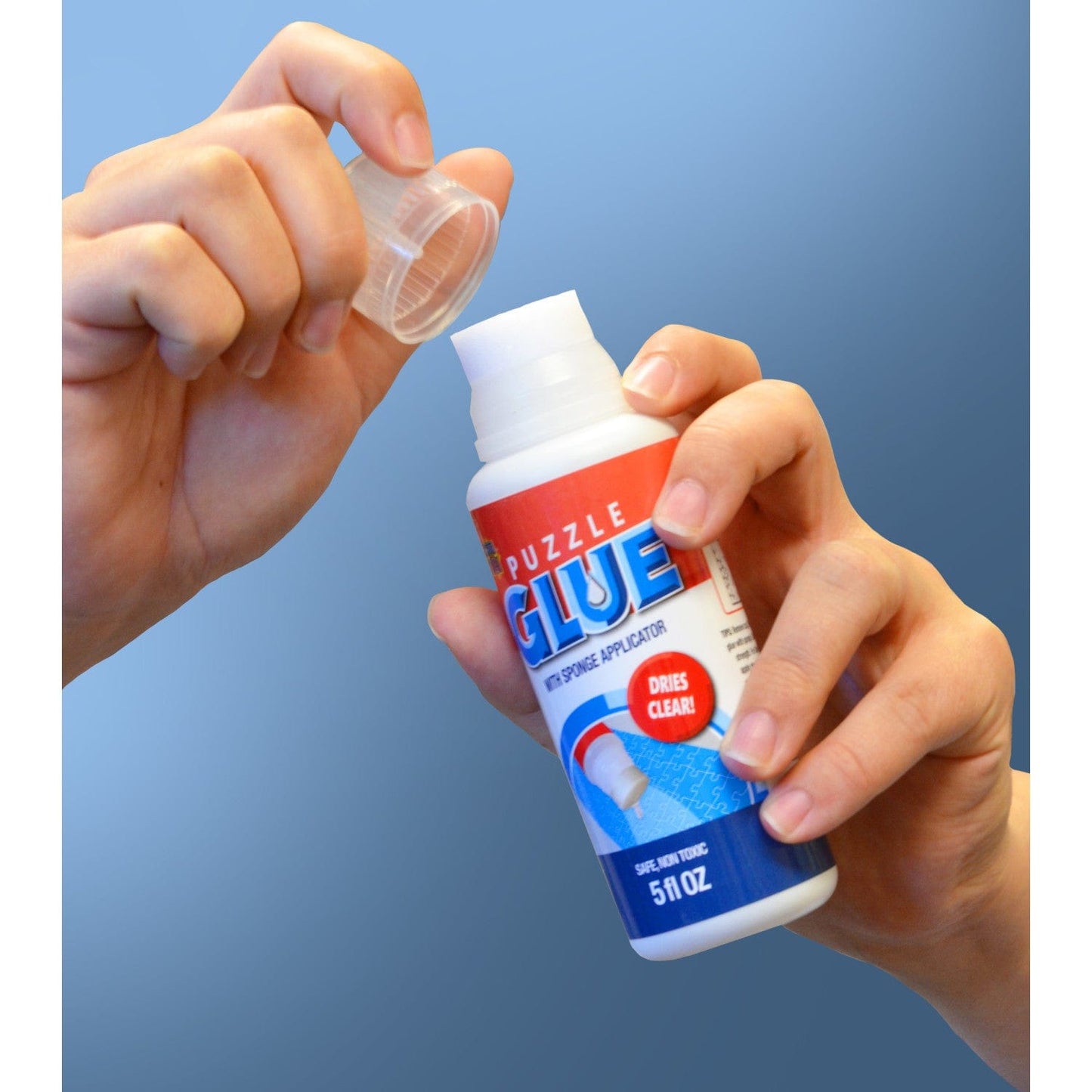 Jigsaw Puzzle Glue with Sponge Applicator - 5 oz - Out of Play