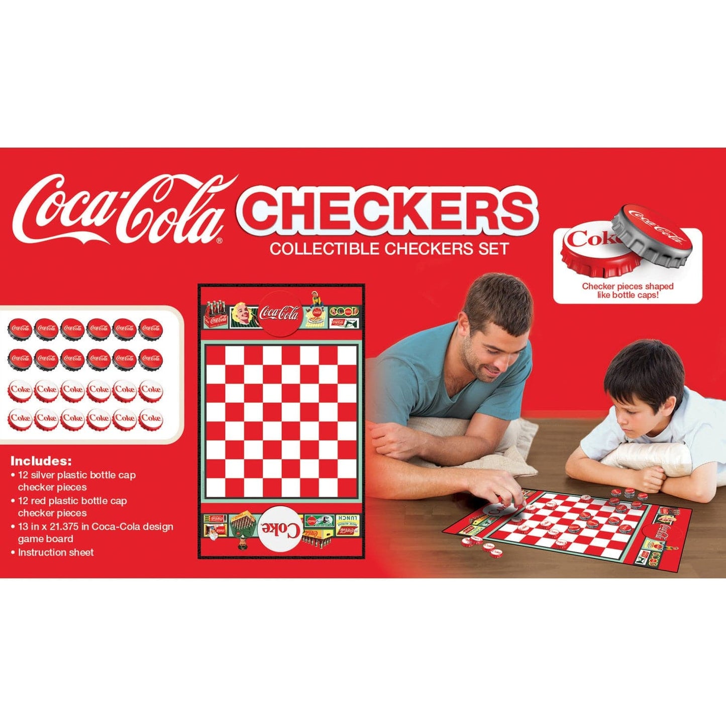 Coca-Cola Checkers Board Game - Out of Play