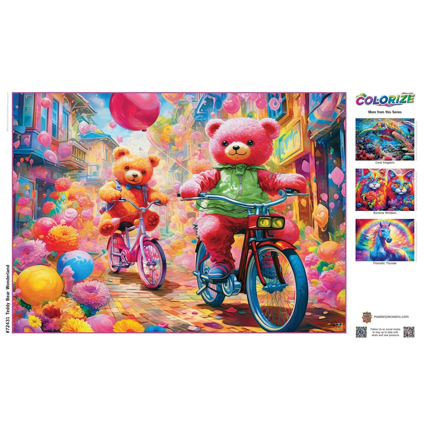 Colorize - Teddy Bear Wonderland 1000 Piece Jigsaw Puzzle - Out of Play