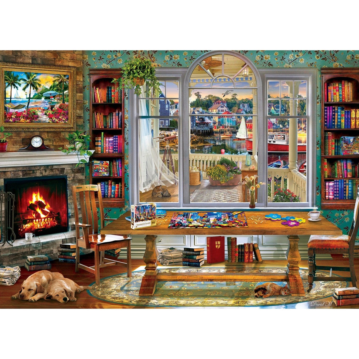 Masterpiece Gallery - A Puzzling Afternoon 1000 Piece Jigsaw Puzzle - Out of Play