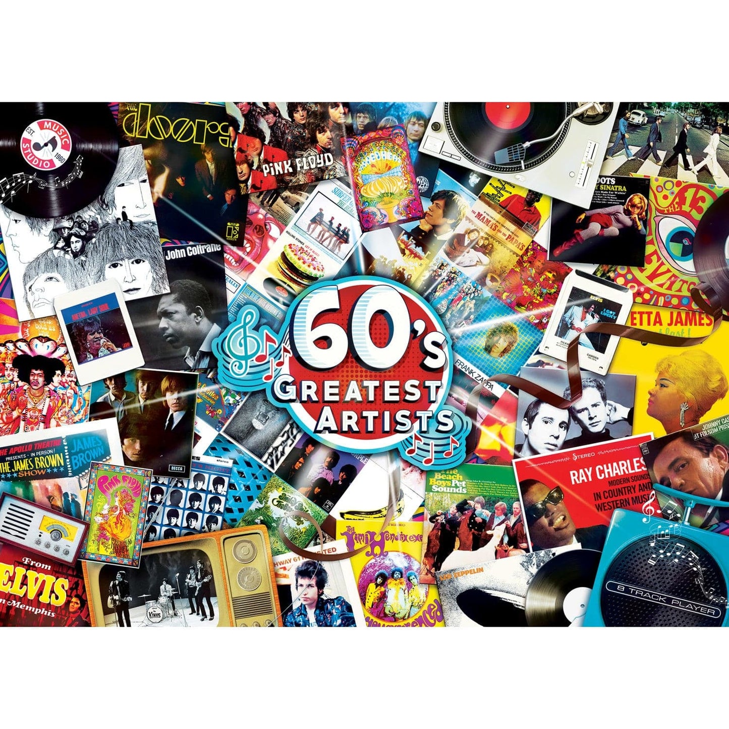 Greatest Hits - 60's Artists 1000 Piece Jigsaw Puzzle - Out of Play