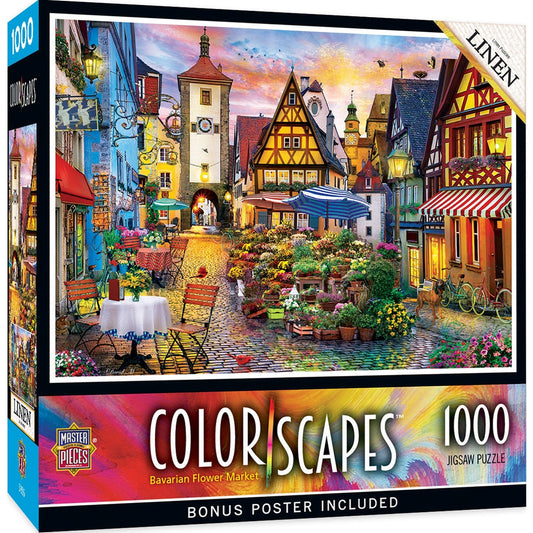 Colorscapes - Bavarian Flower Market 1000 Piece Jigsaw Puzzle - Out of Play