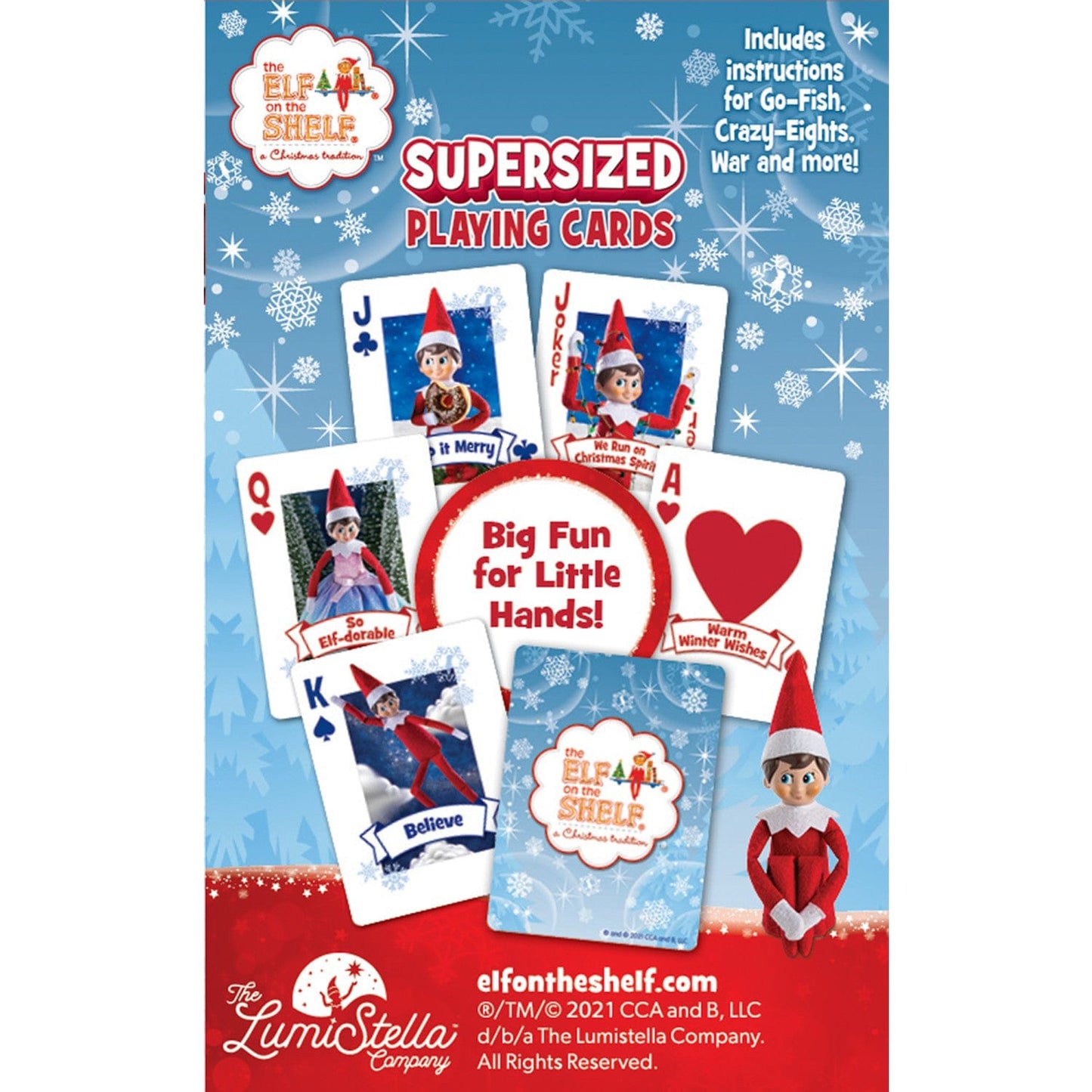 Elf on the Shelf Jumbo Playing Cards MasterPieces Puzzle Company INC