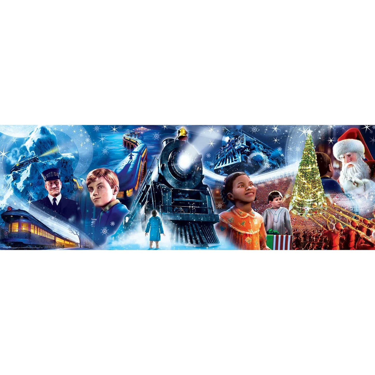 The Polar Express - 1000 Piece Panoramic Jigsaw Puzzle - Out of Play