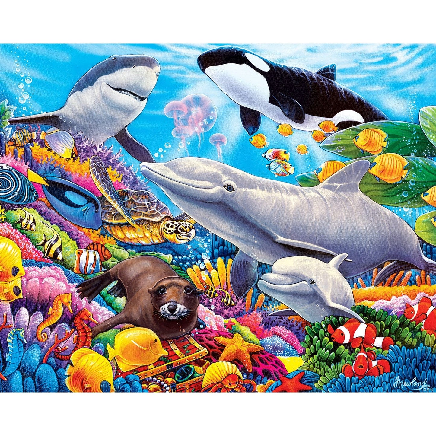 World of Animals 100 Piece Jigsaw Puzzles 4-Pack V1 MasterPieces Puzzle Company INC