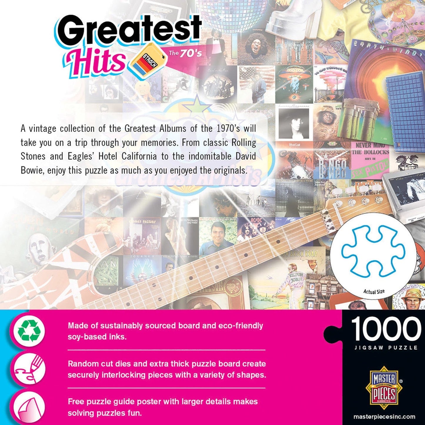 Greatest Hits - 70's Artists 1000 Piece Jigsaw Puzzle - Out of Play
