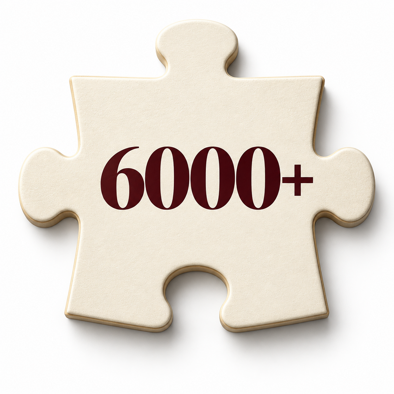 6000+ Pieces