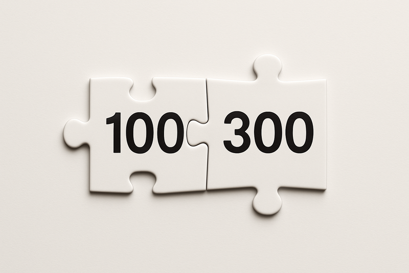 100 - 300 Pieces and Less