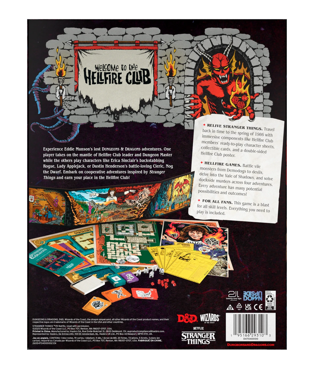 Dungeons & Dragons: Stranger Things - Welcome to the Hellfire Club Box Set - Out of Play