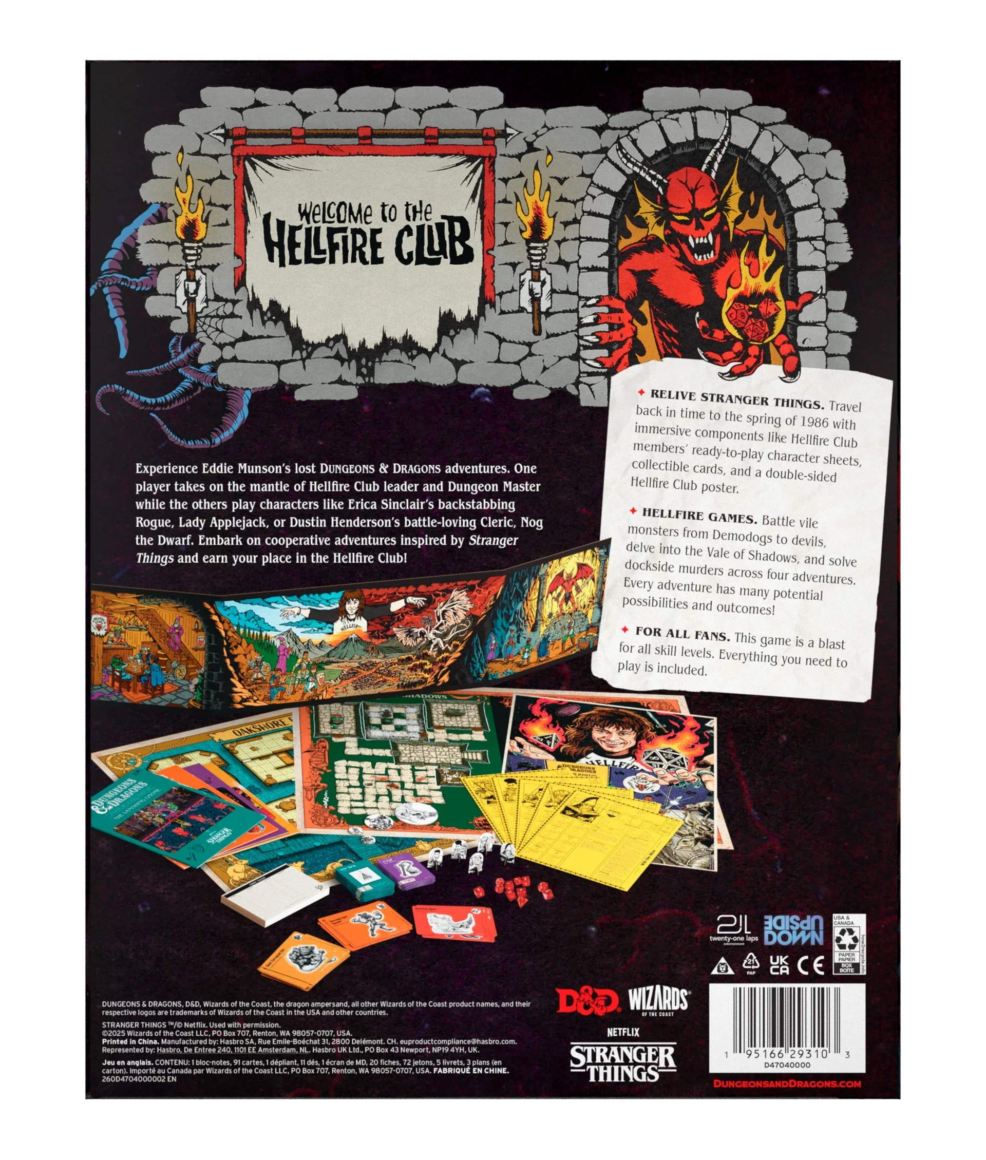 Dungeons & Dragons: Stranger Things - Welcome to the Hellfire Club Box Set - Out of Play