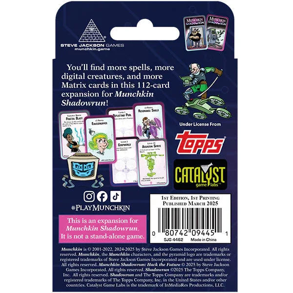 Munchkin - Shadowrun Hack The Future Expansion Pack - Out of Play