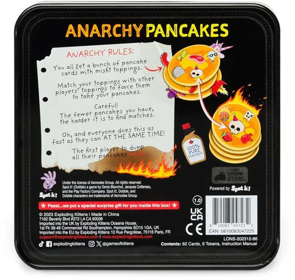 Anarchy Pancakes (Collectible Tin) - Out of Play