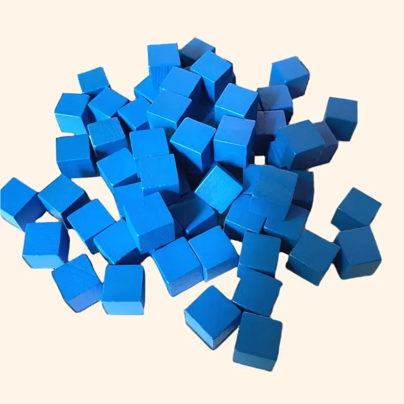 100Pcs 10mm Wood Cubes - Out of Play Board Game Accessories