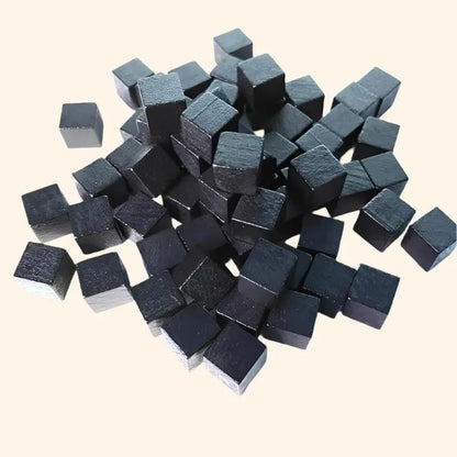 100Pcs 10mm Wood Cubes - Out of Play Board Game Accessories