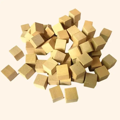 100Pcs 10mm Wood Cubes - Out of Play Board Game Accessories