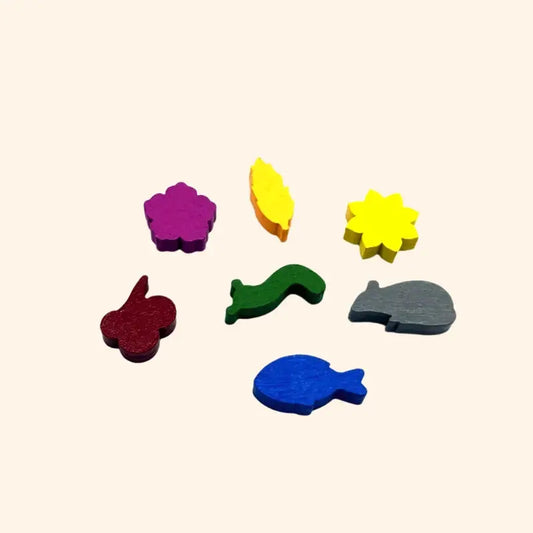 10Pc Nature Tokens - Out of Play Board Game Accessories