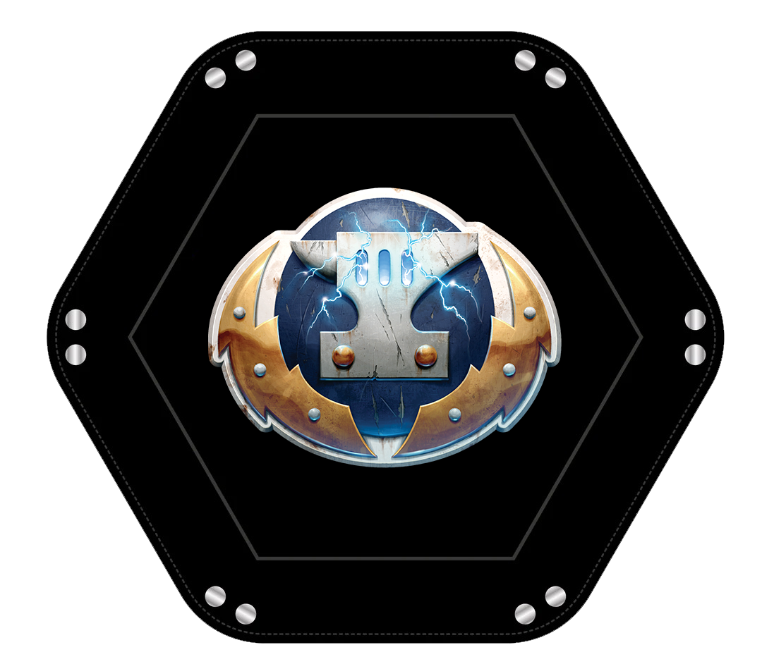Cygnar Storm Forge | Premium Dice Tray | Officially Licensed Warmachine