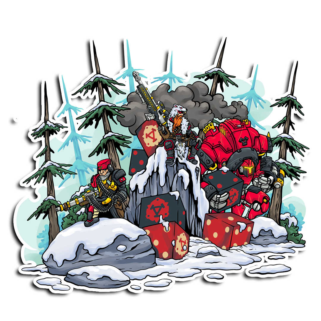 Khador Winter Korps | Premium Vinyl Stickers | Officially Licensed Warmachine