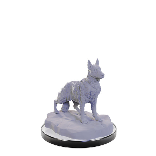 WizKids Deep Cuts Unpainted Miniatures: Dog Companions - Out of Play