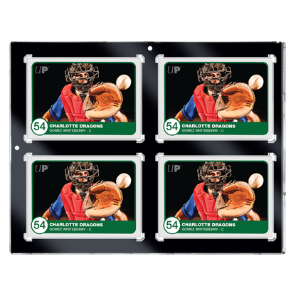 130PT 4-Card Black Border UV ONE-TOUCH Magnetic Holder Ultra PRO International