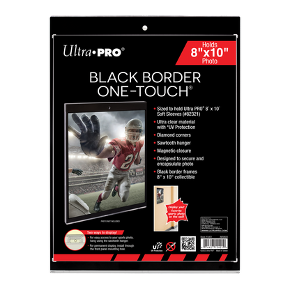 8" x 10" Black Border UV ONE-TOUCH Magnetic Holder Ultra PRO International