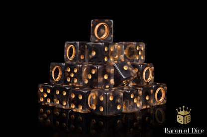 Translucent Gold Ring Dice - Out of Play