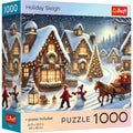 Trefl Red Holiday Sleigh 1000 Piece Puzzle