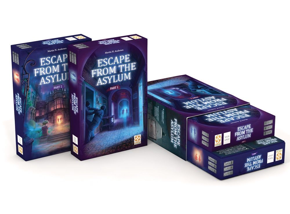 STANDARD EDITION Escape from the Asylum 1-6 Player Cooperative Game - - Out of Play