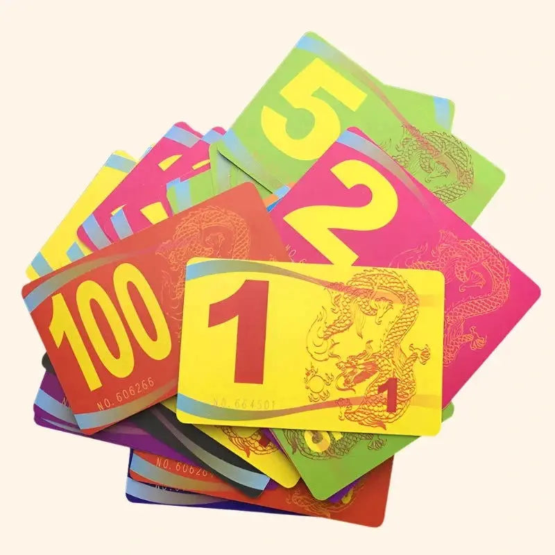 20Pc Value Cards 1 - 10000 - Out of Play Board Game Accessories