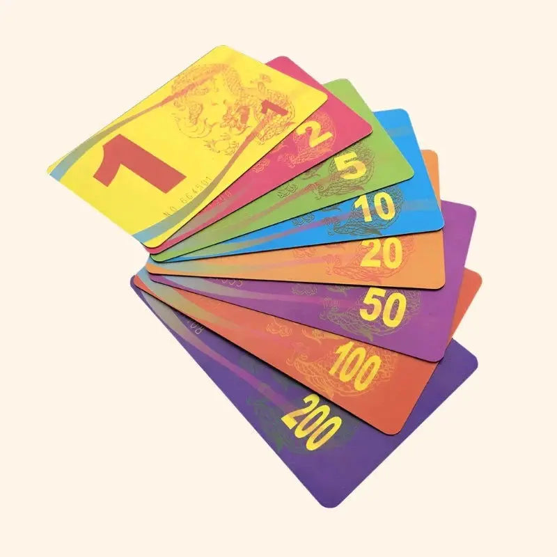 20Pc Value Cards 1 - 10000 - Out of Play Board Game Accessories