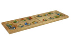 Wood Folding Mancala in Tin Case - Out of Play