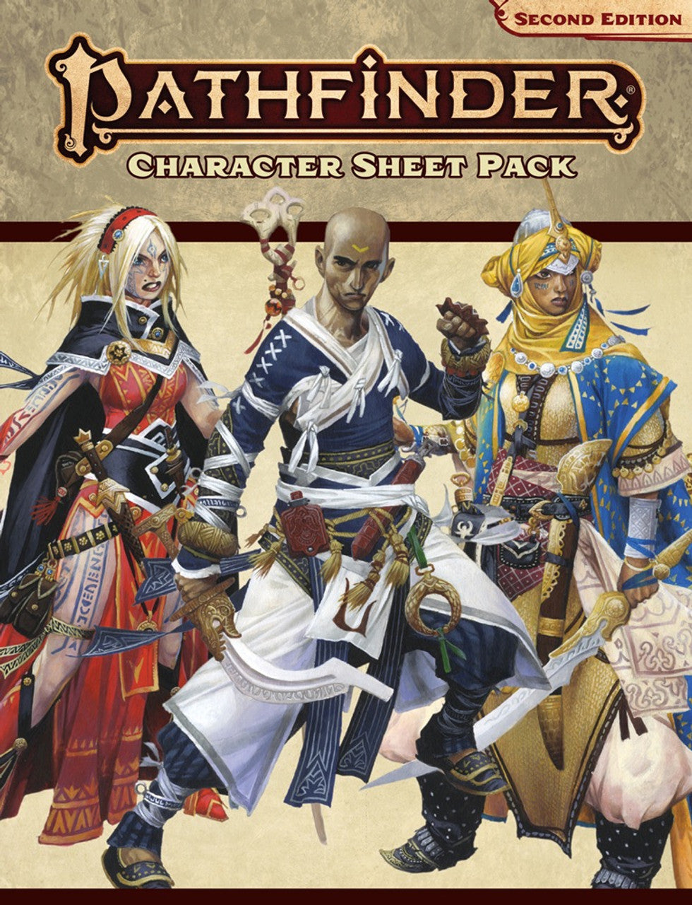 Pathfinder - Character Sheet Pack 2nd Edition - Out of Play