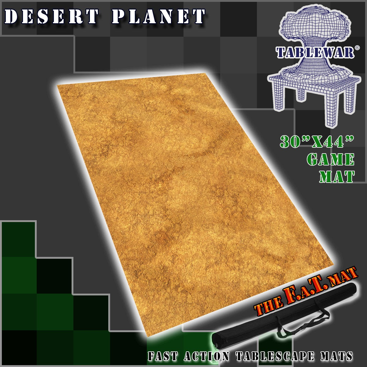30x44" 'Desert Planet' F.A.T. Mat Battle Gaming Mat